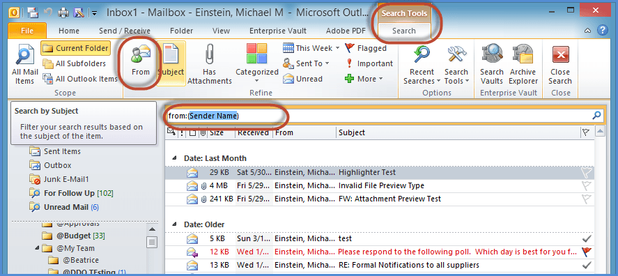 discard button in outlook